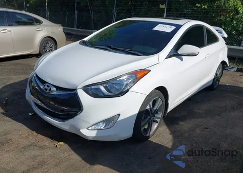 2013 Hyundai Elantra Coupe Gs/Se из США, поврежденный, VIN KMHDH6AE6DU014907